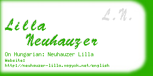 lilla neuhauzer business card